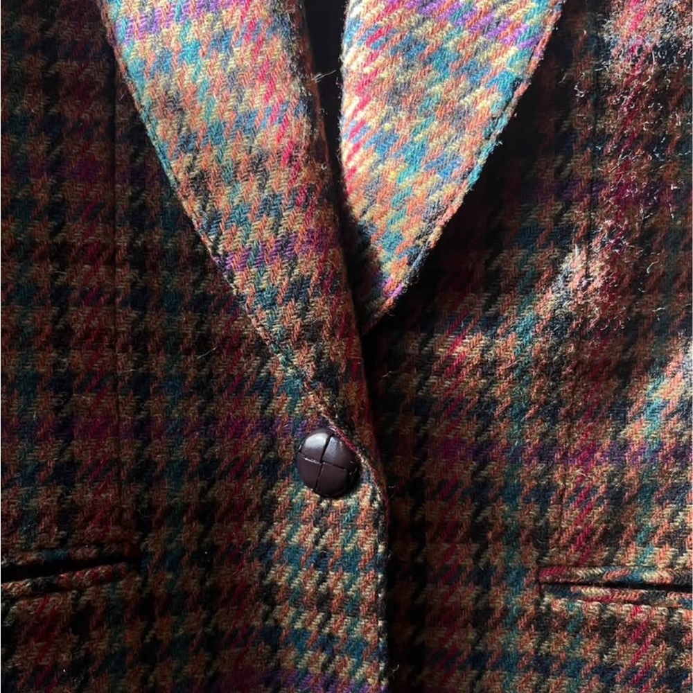 Multicolor Houndstooth Blazer - image 3
